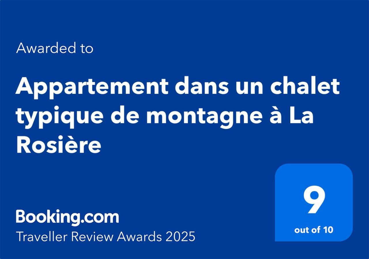 Appartement Dans Un Chalet Typique De Montagne A La Rosiere Montvalezan ภายนอก รูปภาพ